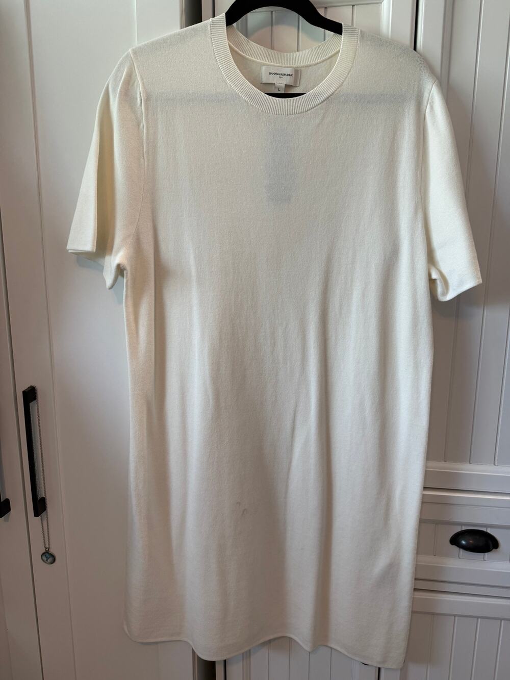 Banana Republic Short Sleeve Knit Sweater Dress sz Large NWT